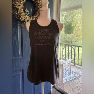 Old Navy Black Tank Top Semi-Fitted, size L